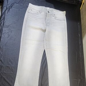 7 For All Mankind Light Gray Women Jeans